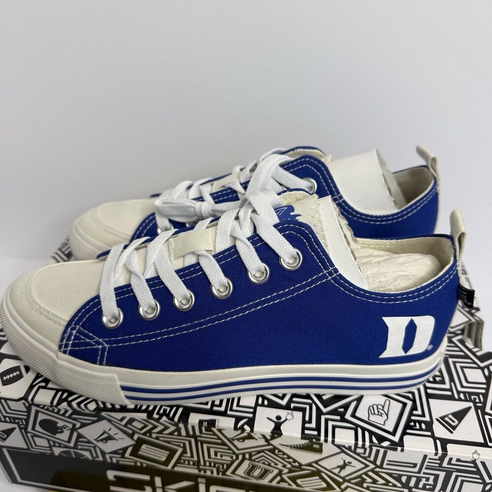 SKICKS Duke Blue Devils Women Size 7 Low Top Canvas Sneakers-NEW IN BOX - Picture 2 of 10
